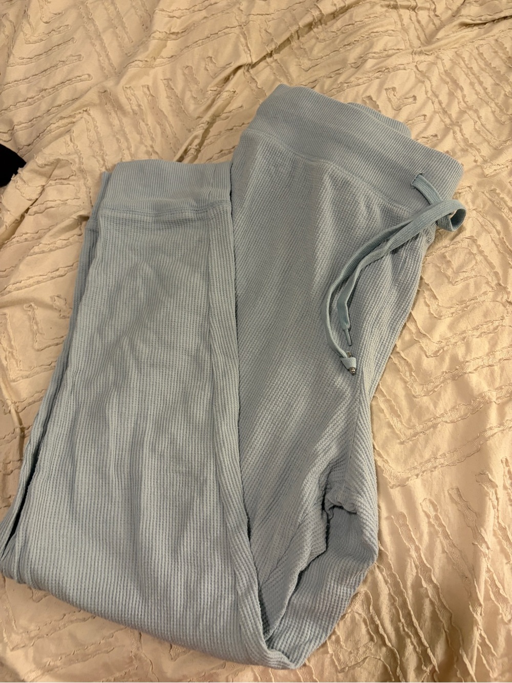 Koolaburra Light Blue Ribbed Jogger Pants
